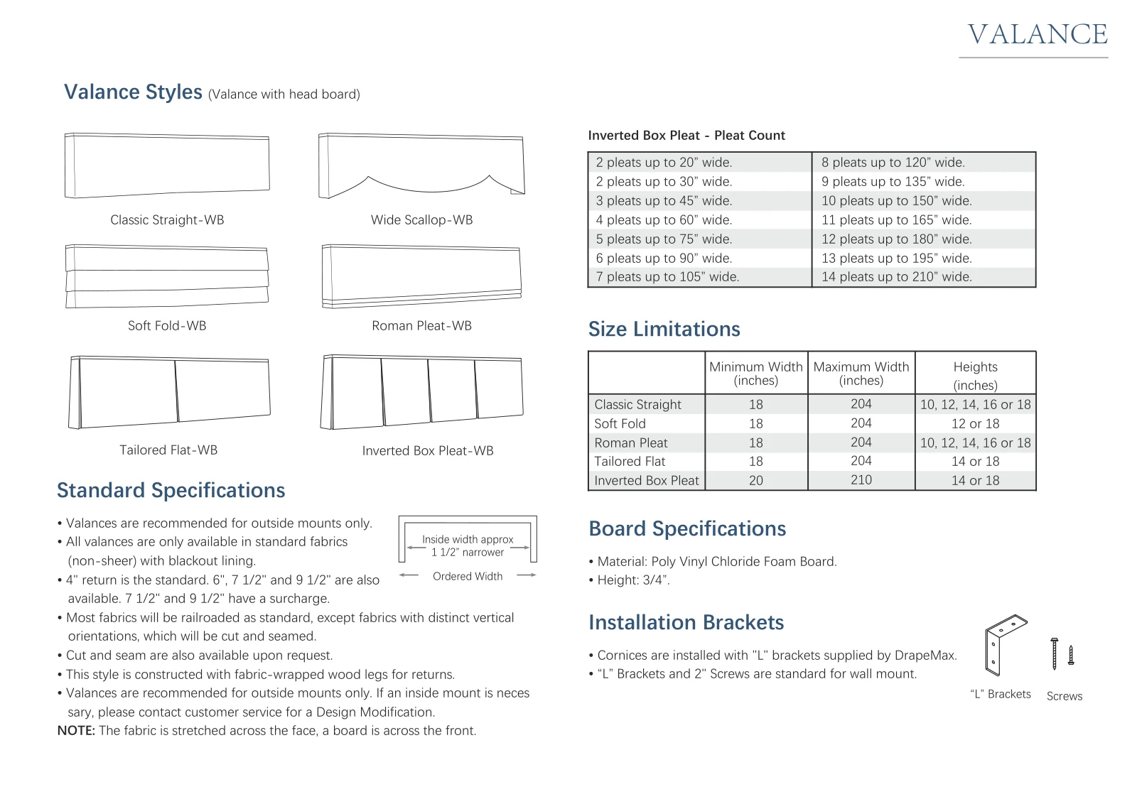 Cornice and Valance Guide page 4
